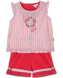 Le Top Baby Wildflower Pink/White Stripe Sleeveless Top & Fuchsia Short Set