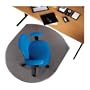 Rubbermaid AntiStaticMat Chair Mat for Medium Pile Carpet, 39w x 49h, Semi-Clear