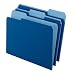 Pendaflex 1521/3NAV Pendaflex 2-Tone File Folders, 1/3 Cut, Top Tab, Letter, Light Navy BE, 100/Box