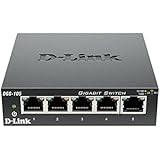 D-Link 5 Port Gigabit Unmanaged Metal Desktop Switch (DGS-105)