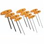 T-Handle 10 Pc Set Hex 3/32-3/8
