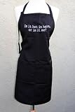 Black Is It Hot in Here or Is It Me? Embroidered Apron