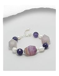 Agate Bracelet In Brass