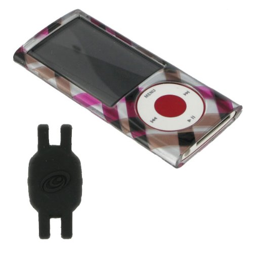 Check out sale price for Pink Plaid Design Hard Shell Case for Apple iPod Nano 5th Generation with Shoe Silicone Pouch for Nike+ iPod Sensor (iPod NOT Included). Free Shipping.