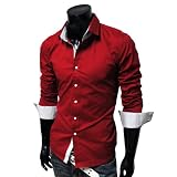 TheLees (DCH) Mens unique double collar shirts