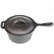 Cajun Cookware Pots 2-quart Seasoned Cast Iron Sauce Pot - Gl10491as