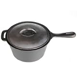 Cajun Cookware Pots 2-quart Seasoned Cast Iron Sauce Pot - Gl10491as