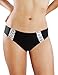 NatraTouch WorryFree Cut and Sew Menstrual Bikini Black Lace Trim