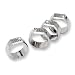 Nickel-plated Silver Glitter Napkin Rings