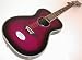 Daisy Rock Pixie Acoustic-Electric Guitar, Plum Purple Burst