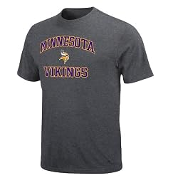 NFL Men's Minnesota Vikings Heart And Soul Ii Adult Short Sleeve Basic Tee