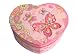 Pecoware / Heart-shaped Musical Jewelry Box, Fancy Butterfly