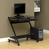 Black Steel Computer Cart