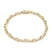 Bracelet With 2.76ctw Precious Stones - Genuine Diamonds and Sapphires Beautifully Designed in Two tone Gold. Total item weight 7.0g Length 7in