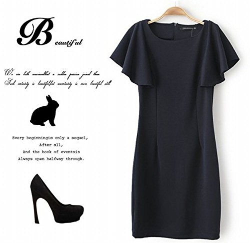 (リリレナ)LiLiRenaフリルワンピース 膝丈 シンプル 袖フリル 入学式 卒業式 謝恩会 100306-m2