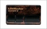 LIFTMASTER MODEL 973W Designer Burled Walnut Security+® 3-Button Garage Door Opener Remote