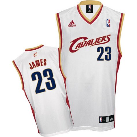 LeBron James Youth Jersey: adidas White Replica #23 Cleveland Cavaliers Jersey
