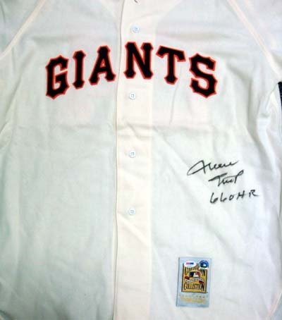 Willie Mays Autographed/Hand Signed Giants Mitchell & Ness Jersey 660 HR PSA/DNA #P71612