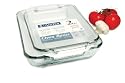 Anchor Hocking Oven Basics 2 Piece Value Pack includes 2 Quart and 3 Quart Baking Dishes, Crystal Clear