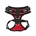 Authentic Puppia RiteFit Harness with Adjustable Neck, Red, Extra-Large