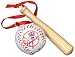 Major League New York Yankees Baseball & Bat Christmas Ornament
