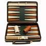 Backgammon Travel Leather Brown