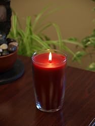 Filled Candle in Carmona Jar- Red Currant Scent, 19 oz