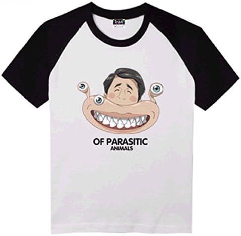 Parasyte Kiseiju Migi Printing Short sleeves T-shirt (L (US M), Black/ White)