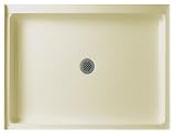 Swanstone SS-3442-037 42-Inch by 34-Inch by 5-1/2-Inch Single Threshold Shower Floor, Bone Finish