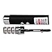 Skque 3 in 1 LED Flashlight, Laser Pointer and Ultra Violet Key Chain, Black