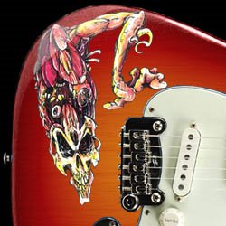 Strattoos Facelift Electric Guitar Tattoo