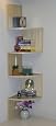 4D Concepts Corner Spacesaver Bookcase, Maple