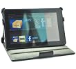 Axstyle 高品質 スリムレザーケース Slim leather case for Amazon Kindle Fire 2段階スタンド機能 ブックタイプ ブラック Amazon限定 オリジナルモデル