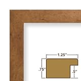 15x23 Picture / Poster Frame, Smooth Finish, 1.25 Wide, Light Maple Brown (26032)