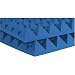 Electronics : Auralex 4PYR24BLU 4" Studiofoam Pyramid Panels in Blue 6-2'x4'x4" panels