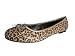 Women's Leopard Classical Ballerina Flat in Brown Size: 10.5, Color: Brown
