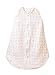 SwaddleDesigns Cotton Muslin Sleeping Sack, Pink Posies, Medium 6-12 Months, Wearable Blanket with 2-Way Zipper