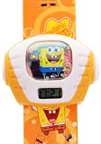 TimerMall OEM - Montre Enfants - Quartz - Caoutchouc - SpongeBob Cartoon orange Caoutchouc num??rique Kid projec