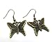 Miniblings Schmetterlingohrringe Ohrringe Schmetterling Bronze