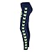 Seattle Seahawks 12th Man Fan Leggings Navy Lime Feathers