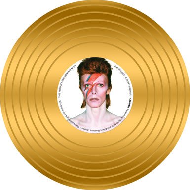 David Bowie Gold Record Chocolate Coin||AFTTO ||EVAEX