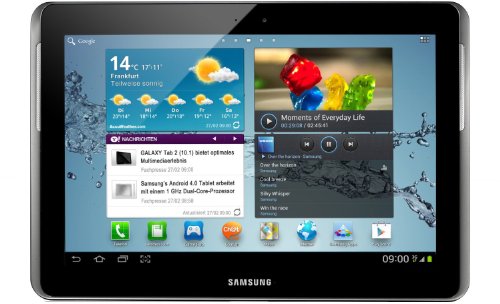 Samsung Galaxy Tab 2 P5110 10.1 Tablet (25,7 cm (10,1 Zoll) Touchscreen, 1GHz Prozessor, 1GB RAM, 3,2 Megapixel Kamera, Android 4.0, Wifi-only) silber