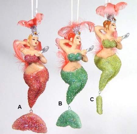Temptress Mermaid Ornaments Temptress Mermaid Ornaments