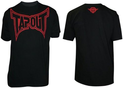 TapouT Classic Black/Red Short Sleeve Men's T-Shirt (TAP26) (2XL)