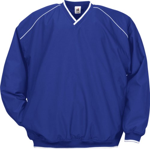 Badger Sport Windshirt with White Piping and Trim - 7601 - Royal - XXX-Large On Sale