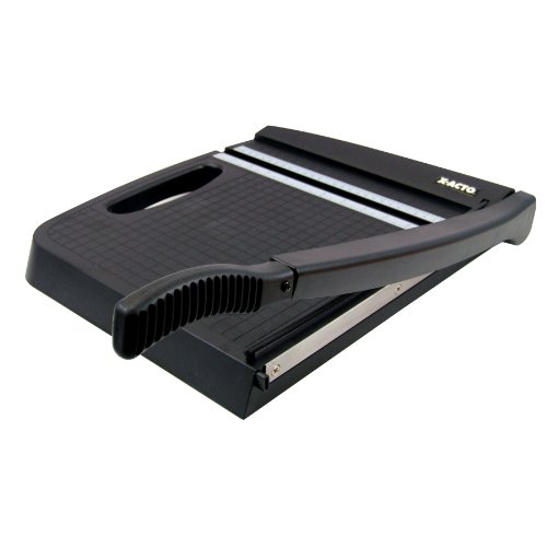X-ACTO 12-Inch Base Guillotine Style Plastic Paper Trimmer with Carrying Handle 