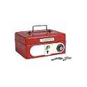 Children Kids Red Locking Cash Box