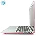 IBENZER Compatible with Old Version MacBook Air 13 Inch Case (2017-2010 Release), Models: A1466/A1369, Plastic Hard Shell Case with Keyboard & Screen Cover for Mac Air 13, Pink, A13PK+2