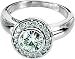 Women's Gorgeous! 14k White-gold (1 CT) 6.5mm Moissanite (1/4 CT TW Diamond) Engagement Ring