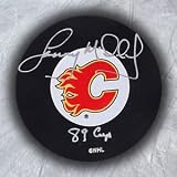 Lanny Mcdonald Calgary Flames Autographed/Hand Signed Hockey Puck